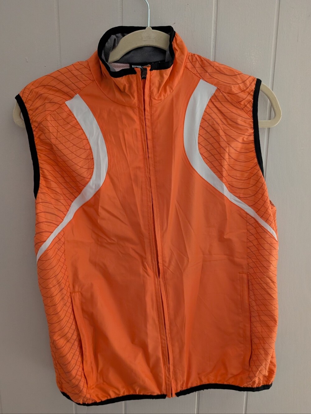 IllumiNITE Women's Orange & White Reflective Vest- Biking/Walking/Running